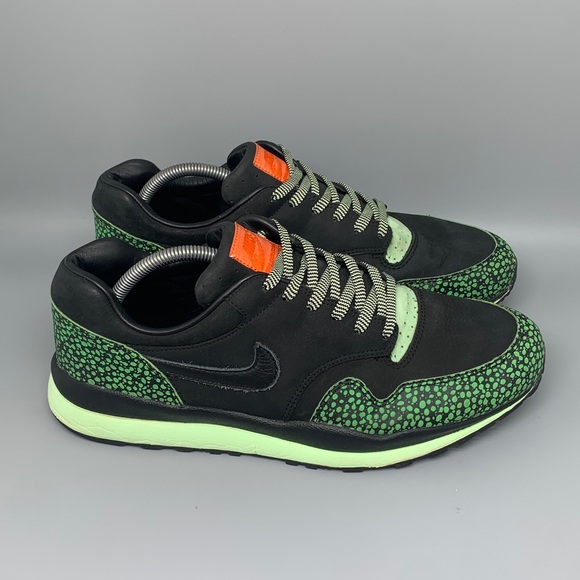 Nike Air Safari Supreme Black Green Shoes 321952-001Men’s Sz 11